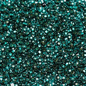 John Bead 24g 10/0 Silver Lined Emerald Czech Glass Seed Beads for Jewelry Bracelet Necklace Making - 1 of 1
