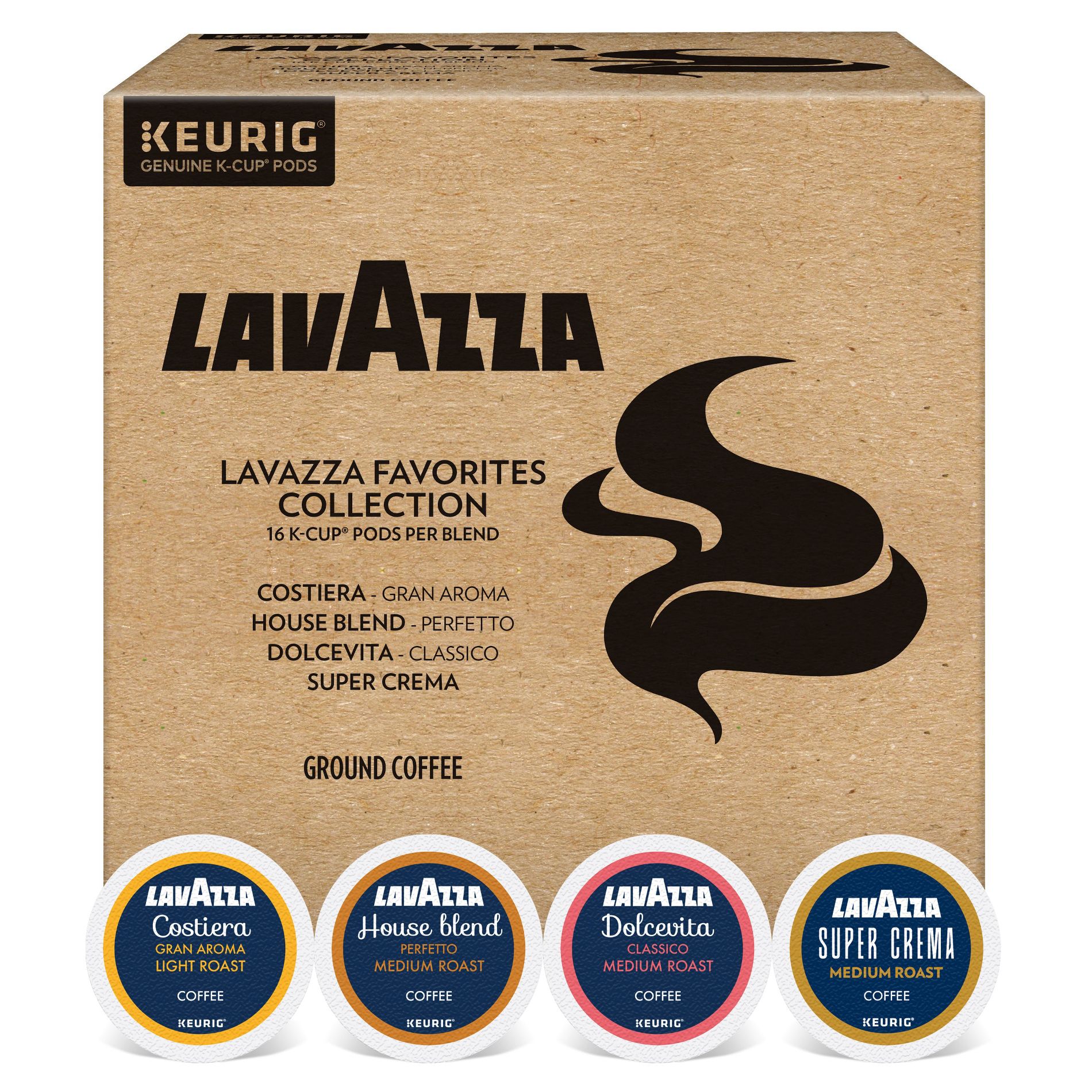 Lavazza K-Cup® Pods for Keurig® Brewer Favorites Collection, 64 Count