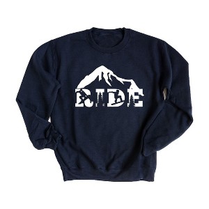 Simply Sage Market Women's Graphic Sweatshirt Ride Snowboard - 1 of 3