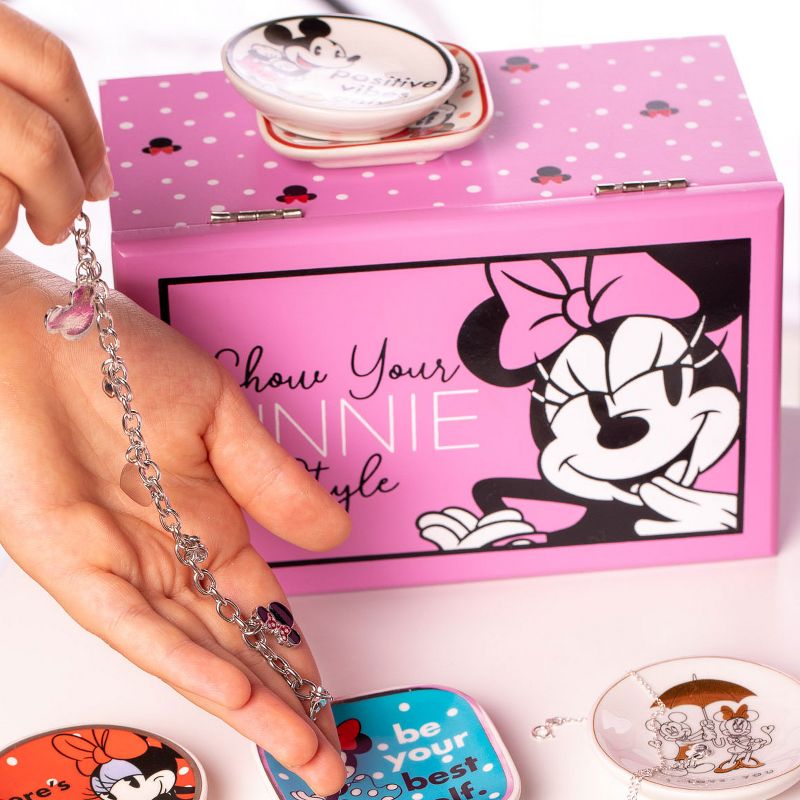 Disney Minnie Mouse Jewelry Box Show Your Minnie Style Jewelry Organizer, 3 of 8