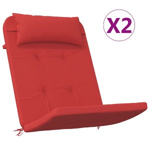 vidaXL Adirondack Chair Cushions 2 pcs Red Oxford Fabric - 1 of 4