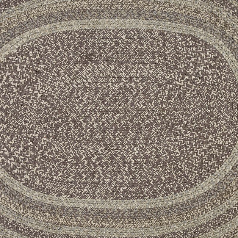 Park Designs Hartwick Gray Braided Oval Rug 32'' x 42'', 3 of 4
