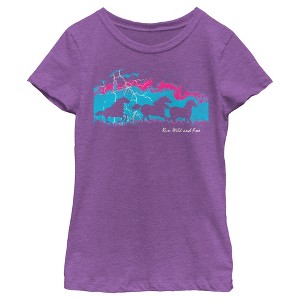 Girl's Lost Gods Run Wild and Free T-Shirt - 1 of 4