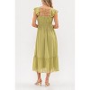 August Sky Women's Flutter Cap Sleeve Midi Dress - 2 of 4