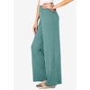 Roaman's Women's Plus Size Wide Leg Soft Knit Pant - 4 of 4