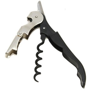 Chef Craft Waiter's Corkscrew Professional All-In-One Stainless Steel Wine Bottle Opener & Foil Cutter - 1 of 4