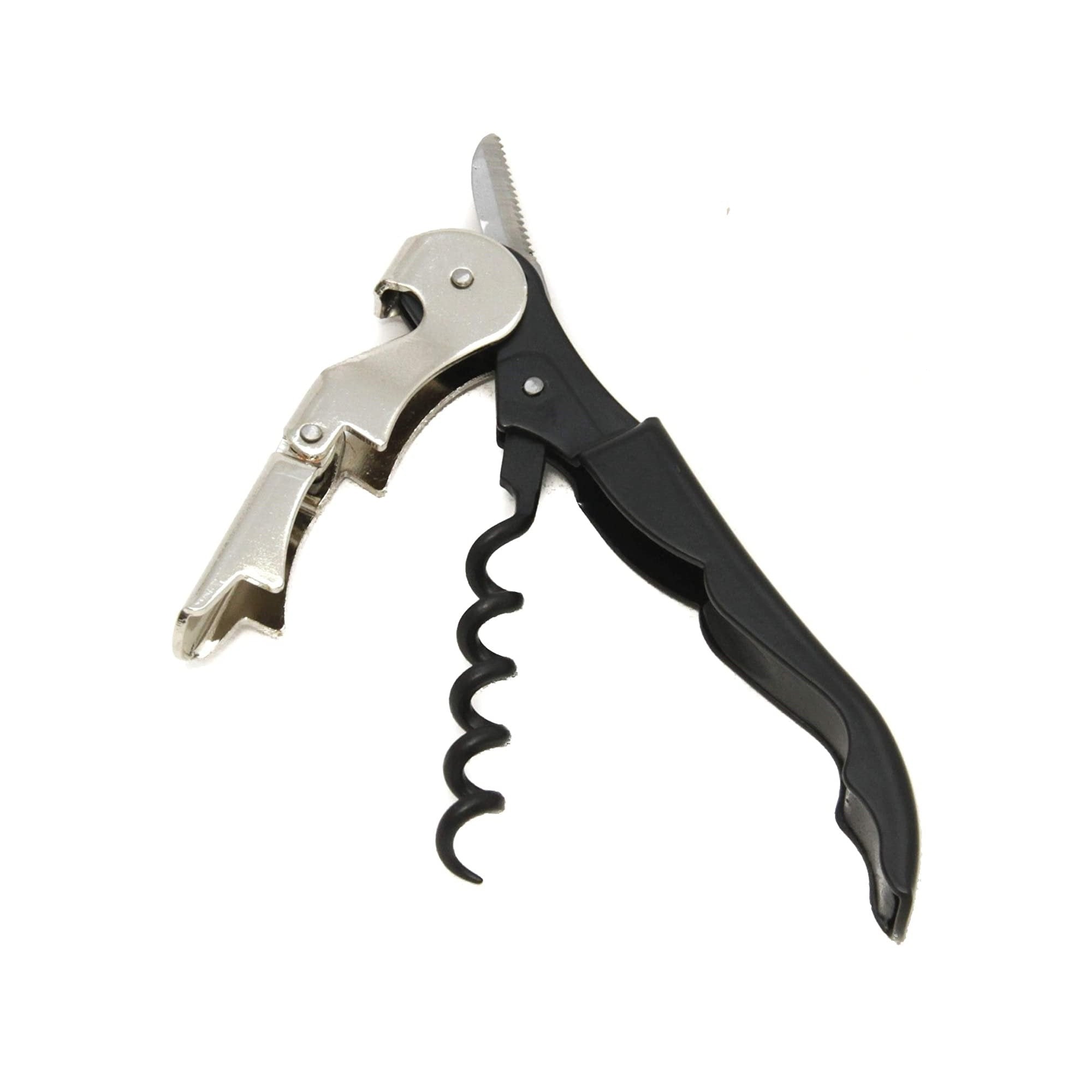 Chef Craft Waiter's Corkscrew Professional All-In-One Stainless Steel Wine Bottle Opener & Foil Cutter 1-pack