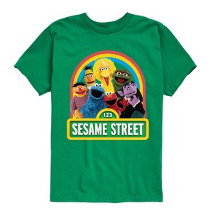 Boys' - Sesame Street - Group Elmo And Friends Short Sleeve Graphic T-Shirt - 1 of 4