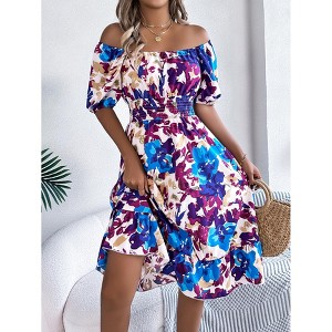 ruffle hem a line dress A-line Dress Sewing Pattern: Flounce Sleeves, Ruffle Hem (PDF)
