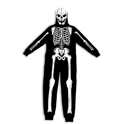 Men's Skeleton Union Suit - Black