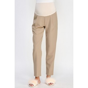 Hello Miz Women's Relax Fit Over The Belly Maternity Pants - 1 of 4