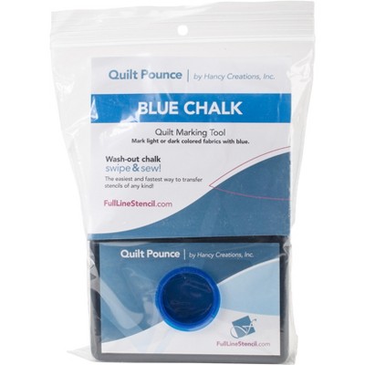 Hancy Quilt Pounce Pad W/Chalk Powder-4oz Blue