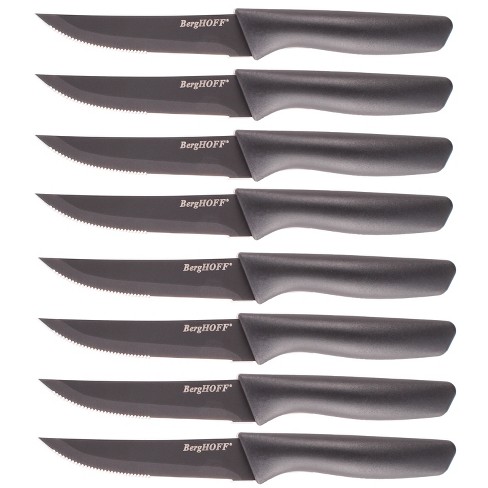 Berghoff 8pc Stainless Steel Steak Knife Set With Non-stick Stainless Steel  Blade 8.5 : Target