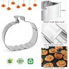 Aoibox Halloween Cookie Cutters Set - 7 Piece Stainless Steel Shapes for Baking, Ghost, Pumpkin, Bat, Cat, Skull, Coffin, Witch Hat, Holiday Decor - 2 of 4