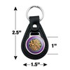 Willy Wonka And The Chocolate Factory Logo Black Leather Keychain - 4 of 4