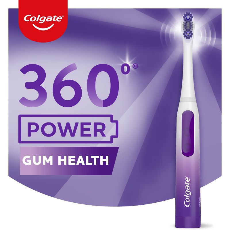 Colgate 360 Sonic Gum Health Battery Powered Extra Soft Toothbrush, 5 of 10