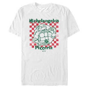 Men's Teenage Mutant Ninja Turtles Michelangelo's Pizzeria T-Shirt - 1 of 4