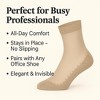 Women’s 6-Pack Non-Slip Sheer Ankle Socks with Cushioned Cotton Sole & Reinforced Toe – Breathable Comfort - 4 of 4