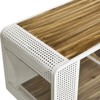 DSVIMOY Spacious Cat House with Glass for Living Room, Hallway, Study and Other Space, White, 55.12"*22.83"*29.92" - 2 of 4