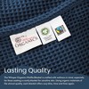 Whisper Organics, 100% Organic Waffle Blanket, Breathable Lightweight Blanket, GOTS and Fairtrade Certified, Navy Blue - King/California King - 4 of 4