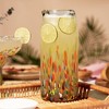 Segunda Vida Artistico Recycled Glass Carafe, Hand Blown Recycled Glass Pitcher, Home Cocktail Bar Gifts, Colored Glass, Multicolor 42oz Set of 1 - 2 of 4