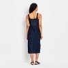 Women's 90's Denim Midi A-Line Dress - Future Collective Dark Wash - 2 of 3