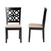 Baxton Studio Abigail Modern Fabric Wood Dining Chair Set - 4 of 4
