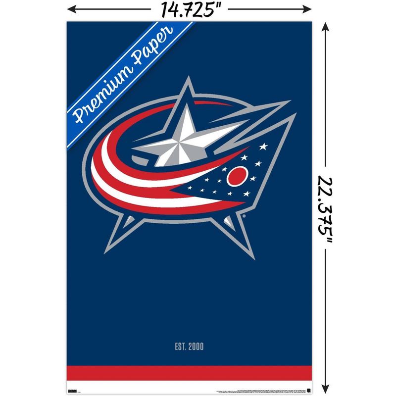 Trends International NHL Columbus Blue Jackets - Logo 21 Unframed Wall Poster Prints, 3 of 7