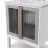 Hyleory Bathroom Storage Vanity,Bathroom Cabinets Freestanding with 2 Doors for Bathroom Floor Cabinet,Restroom Cabinet, Storage Cabinet(Assembled) - 4 of 4