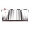LAOTIES Freestanding Folding Dog Gate,Wooden Indoor Pet Barrier for Doorways,Stairs - 3 of 4