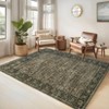 Vintage  Area Rug for Living Room Bedroom Non-Slip Low Pile Machine Washable Rug - 2 of 4