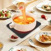 LunaLulinlk 4pcs Silicone Trivet Mats, Heat-Resistant Pot Holders, Non-Slip Dish Drying Mats, Hot Pads 7", Black - 4 of 4