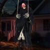 Joyfy 3 Ft Halloween Hanging Swinging Skeleton with Robe for Halloween Outdoor Decoration, Haunted House Prop, Halloween Party Supplies Decor - 2 of 4