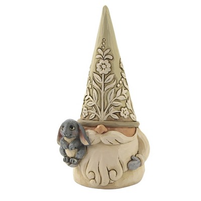 Jim Shore 5.75" Gnome-Bunny Loves You Like I Do Woodland White  -  Decorative Figurines