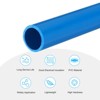 Unique Bargains Water Plumb DIY Crafts High Impact Rigid Round Pipes 8" Length ID 0.63" OD 0.79" Blue - 3 of 4
