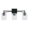 Capital Lighting Peyton 3 - Light Vanity in  Matte Black - 3 of 4