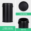 GustoWave 65 Liter/17 Gallon Open Top Trash Can, Fingerprint-Proof Stainless Steel Garbage Can - 2 of 4