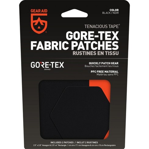 Gear Aid Tenacious Tape Gore-tex Fabric Patches 2-pack - Black : Target