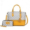 MKF Collection Saylor Circular M Emblem Print Women’s Tote Bag with Wallet by Mia K - 2 of 4