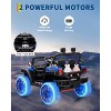 12V Electric Ride on Car for Kids, Battery Powered Truck w/Parent Remote Control, Off-Road Truck with Dual Motors, Wheel Suspension, LED Lights - 3 of 4
