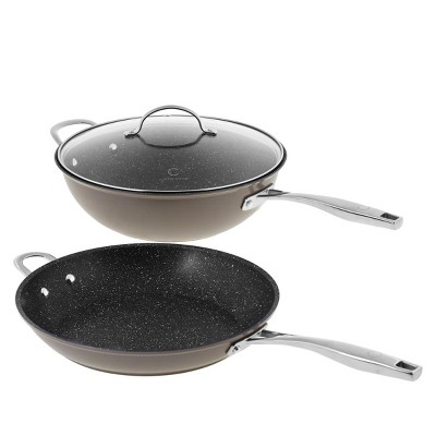 Iris Usa Non Stick Cast Aluminum Frying Pan Skillet With Soft Touch Handle  : Target