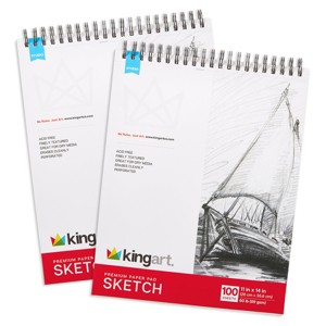 KINGART Sketch Paper 11x14 100 Sheets 2-Pack - 1 of 4