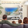 Tangkula Book Shelf TV Stand for 50" TV L-Shaped Entertainment Center with Storage & 3 Tier Bookshelf Wood Television Stands Modern White - 3 of 4