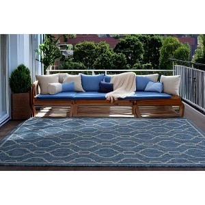 Area Rug Ultra-Thin Moroccan Area Rug Non-Slip Non Shedding Area Rug Low-Pile Indoor Outdoor Throw Rug - 1 of 4