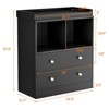 Modern Baby Changing Table Dresser with Removable Tray ¨C Solid Wood Nursery Storage with 3 Large Drawers for Organized Infant Care - 2 of 4