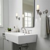 PROOX 8 in. Widespread Double Handle Bathroom Faucet with Drain Assembly - 3 of 4