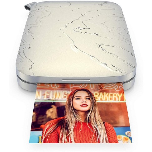 HP Sprocket Portable 2x3 Instant Color Photo Printer (Luna Pearl) Print  Pictures on Zink Sticky-Backed Paper from your iOS & Android Device.