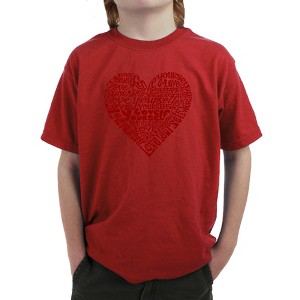 LA Pop Art Love Yourself - Boy's Word Art T-Shirt - 1 of 4