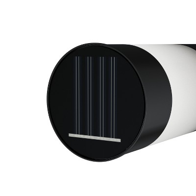 Black Stainless Steel LED Pathway Solar Lights, Set of 6