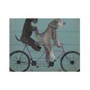 Trademark Fine Art - Fab Funky 'Schnauzer Tandem' Matted Framed Art - 2 of 4